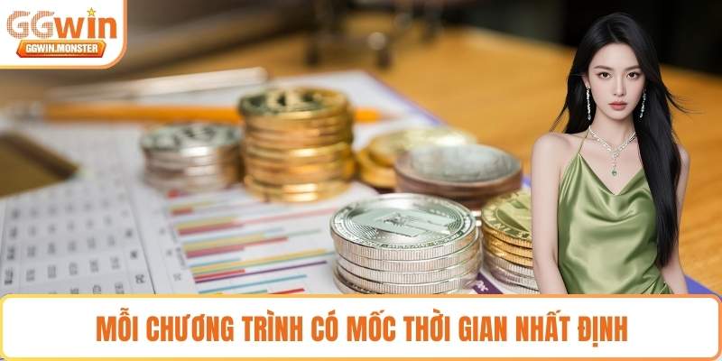 Mỗi chương trình có mốc thời gian nhất định